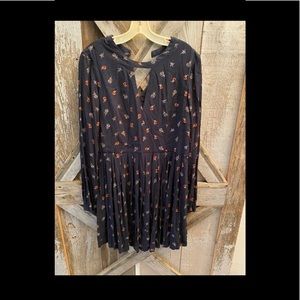 Solgee pleated floral dress